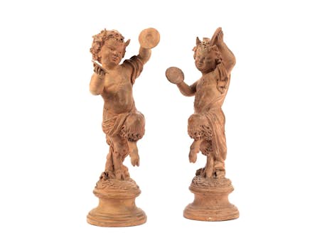 Figurenpaar tanzender Panskinder